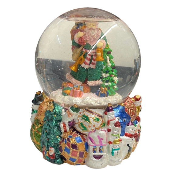 Vintage Christopher Radko‎ Santa Ltd Ed Snow Globe Musical #4078 Of 5000 - Picture 8 of 9